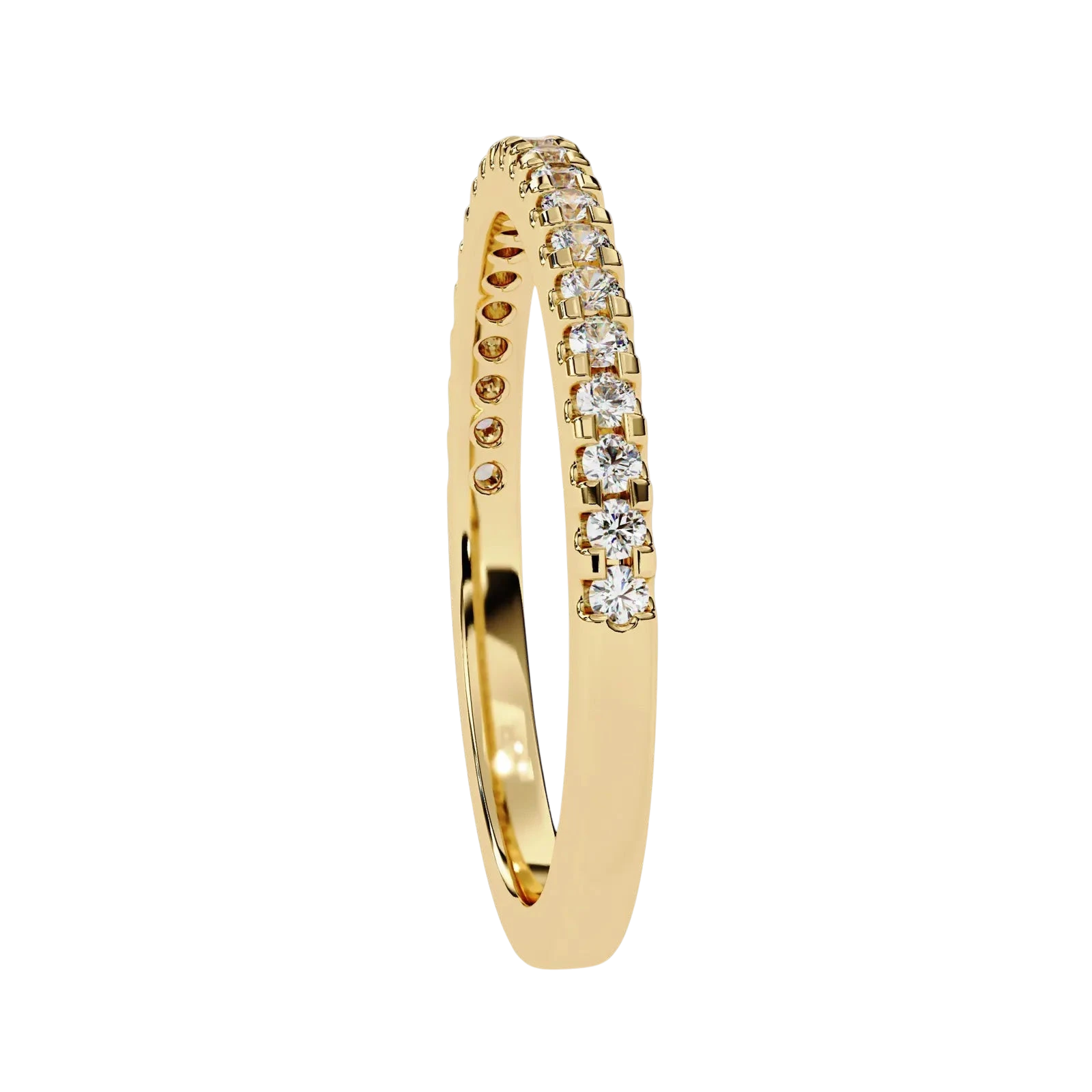 Aurora Pavé Eternity Ring - pavé diamond eternity ring - detail close-up - Lucano