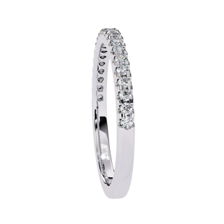 Aurora Pavé Eternity Ring - pavé diamond eternity ring - top view - Lucano