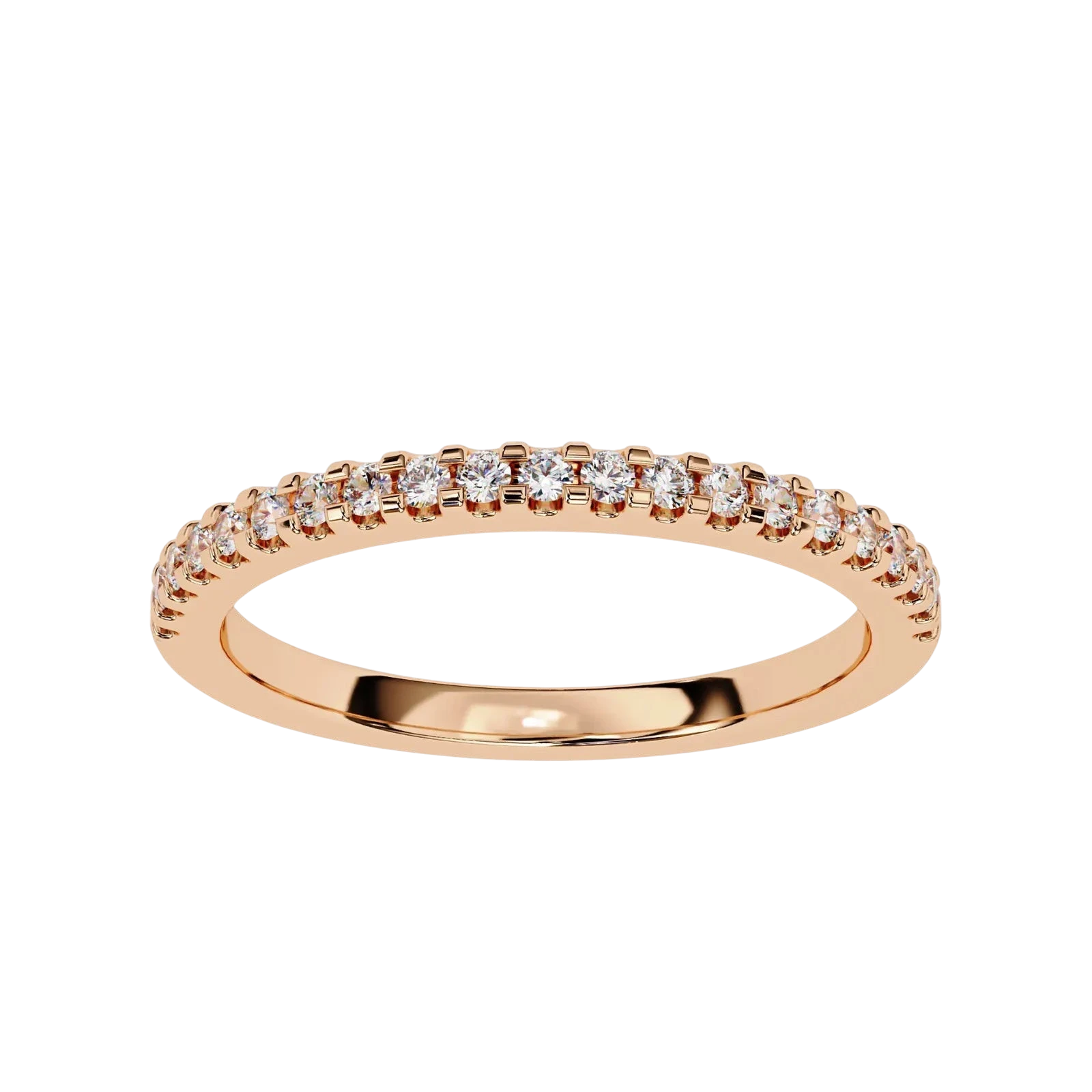 Aurora Pavé Eternity Ring - pavé diamond eternity ring - in 9ct yellow gold - Lucano
