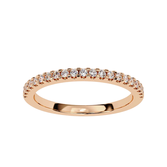Aurora Pavé Eternity Ring - pavé diamond eternity ring - in 9ct yellow gold - Lucano