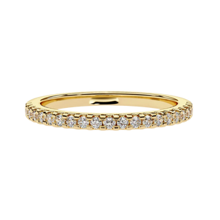 Aurora Pavé Eternity Ring - pavé diamond eternity ring - in 18ct yellow gold - Lucano