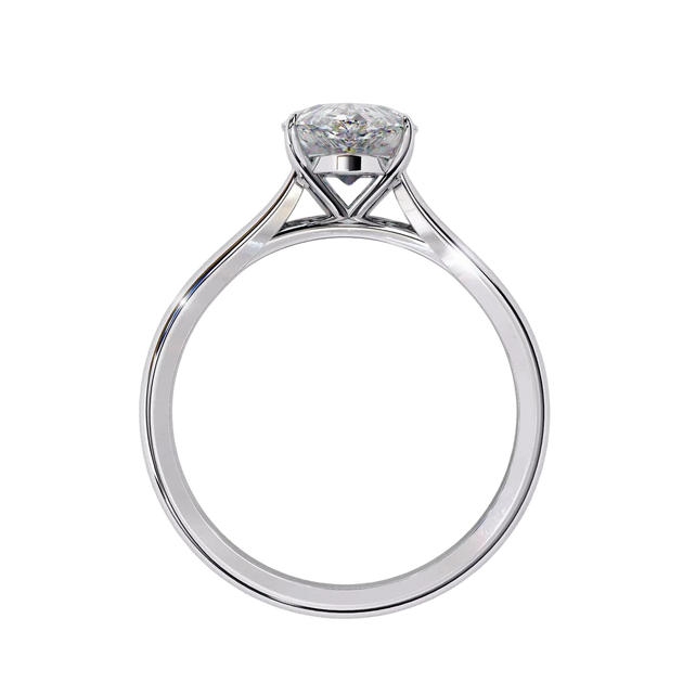 Goccia Pear Solitaire - pear cut solitaire engagement ring, handcrafted in Byron Bay, Australia by Lucano