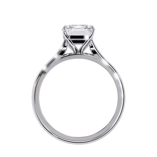Imperia Radiant Solitaire - radiant cut engagement ring, handcrafted in Byron Bay, Australia by Lucano