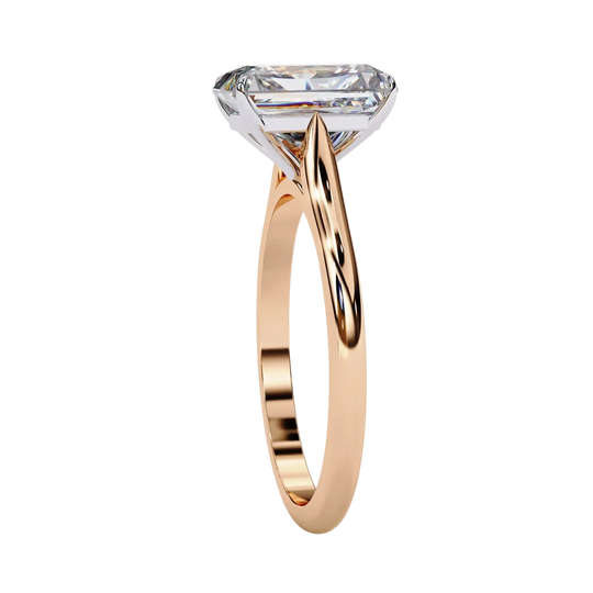 Imperia Radiant Solitaire - radiant cut engagement ring - top view - Lucano