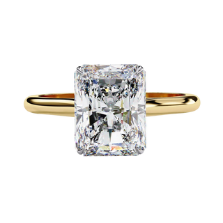 Imperia Radiant Solitaire - radiant cut engagement ring - on hand - Lucano