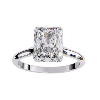 Imperia Radiant Solitaire - radiant cut engagement ring - in 9ct yellow gold - Lucano