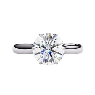 Helios Round Solitaire - round solitaire engagement ring - in 9ct rose gold - Lucano