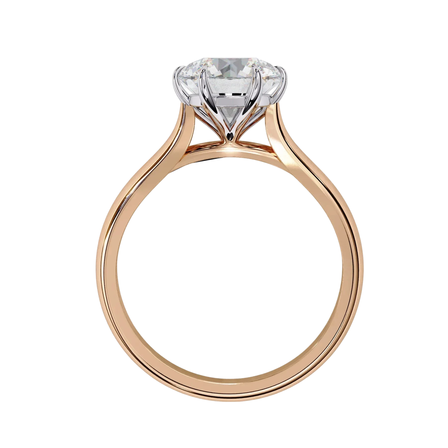 Helios Round Solitaire - round solitaire engagement ring, handcrafted in Byron Bay, Australia by Lucano