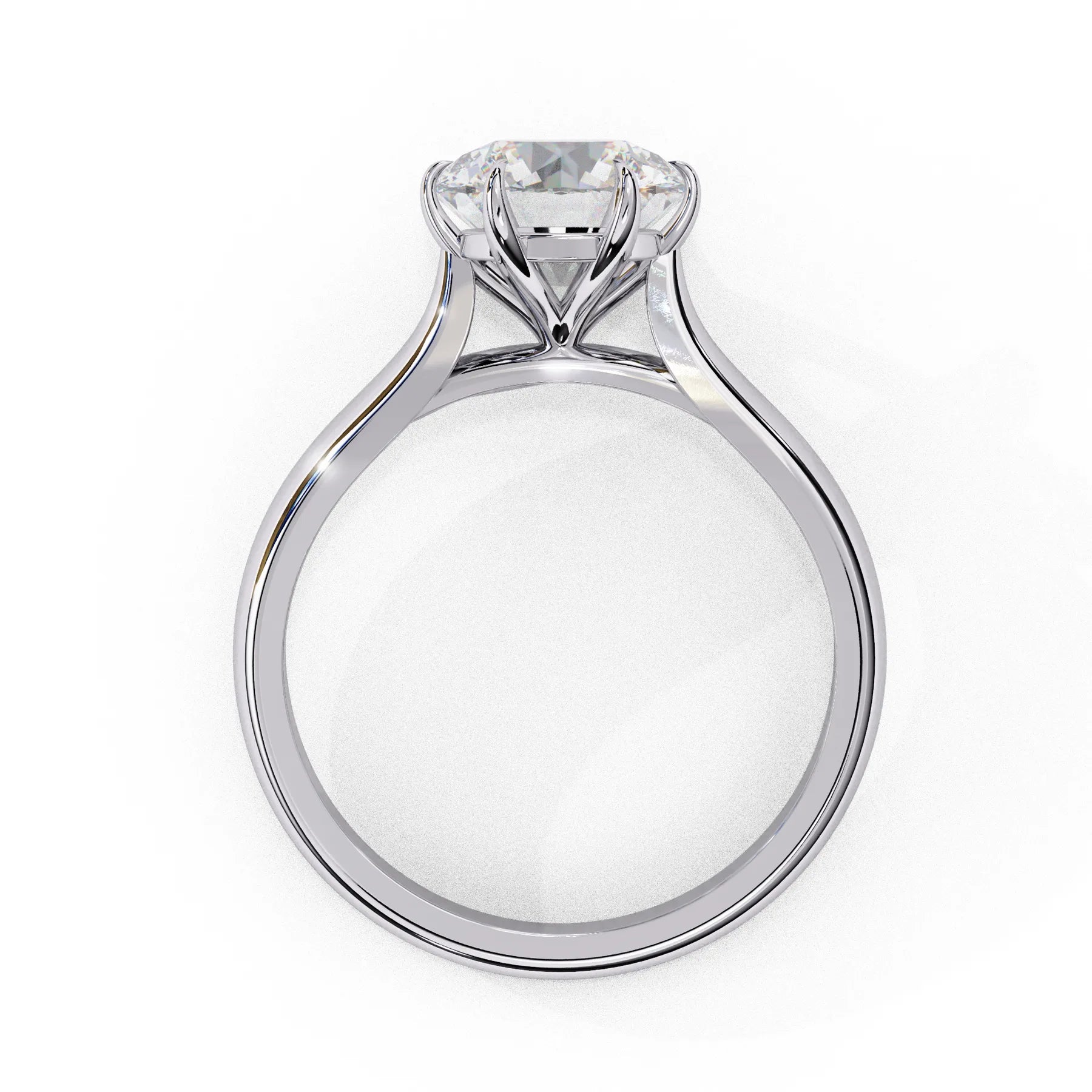 Helios Round Solitaire - engagement ring - handmade in the Byron Bay Hinterland, Australia by Lucano