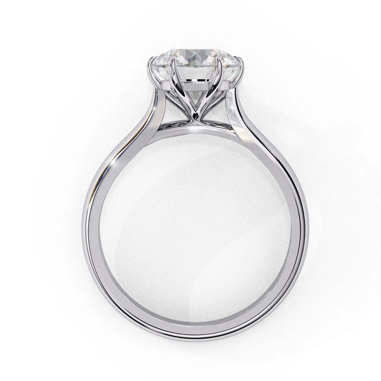 Helios Round Solitaire - engagement ring - handmade in the Byron Bay Hinterland, Australia by Lucano