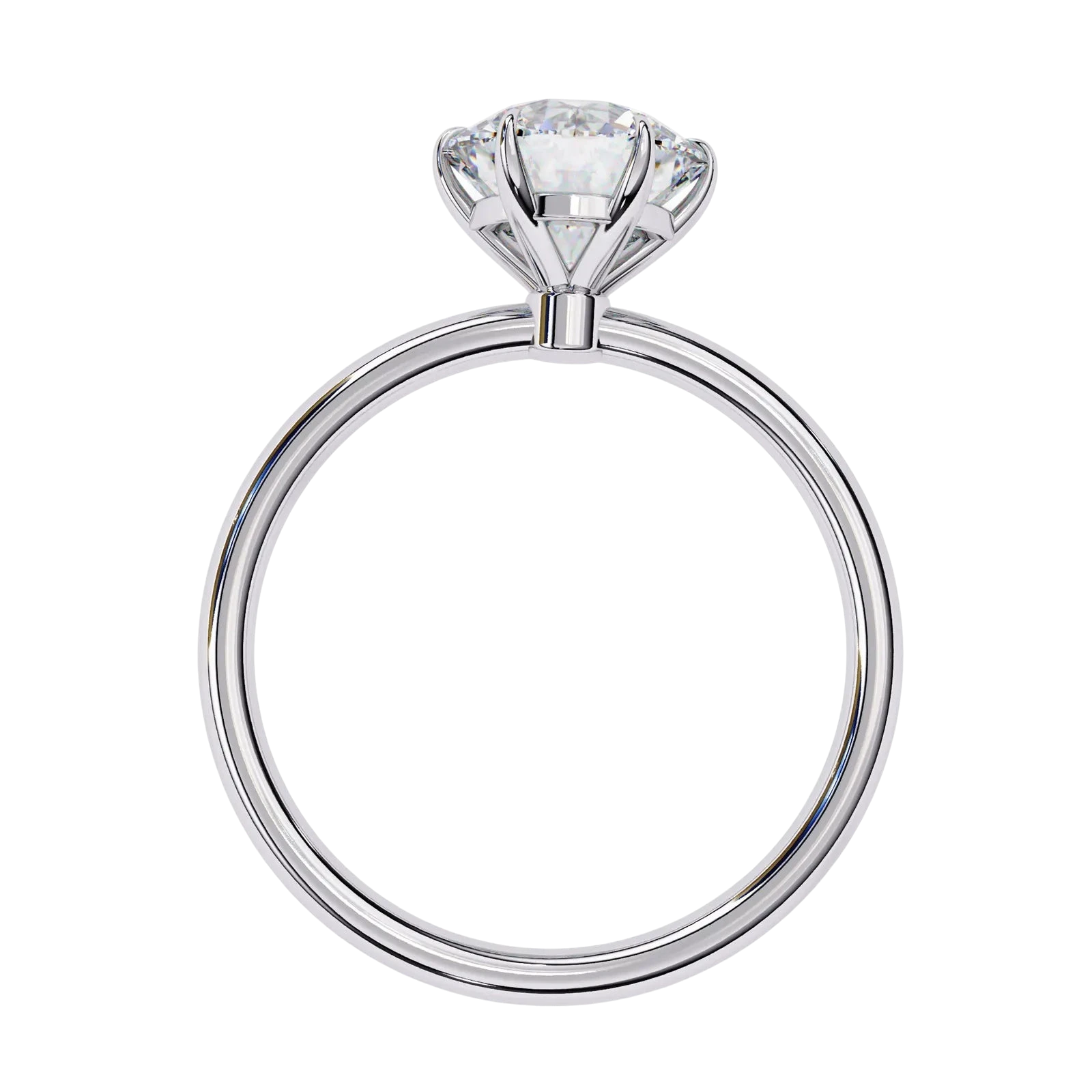 Helios Round Solitaire Lumière - round solitaire engagement ring - in 9ct rose gold - Lucano