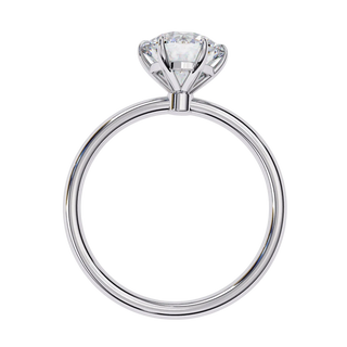 Helios Round Solitaire Lumière - round solitaire engagement ring - in 9ct rose gold - Lucano