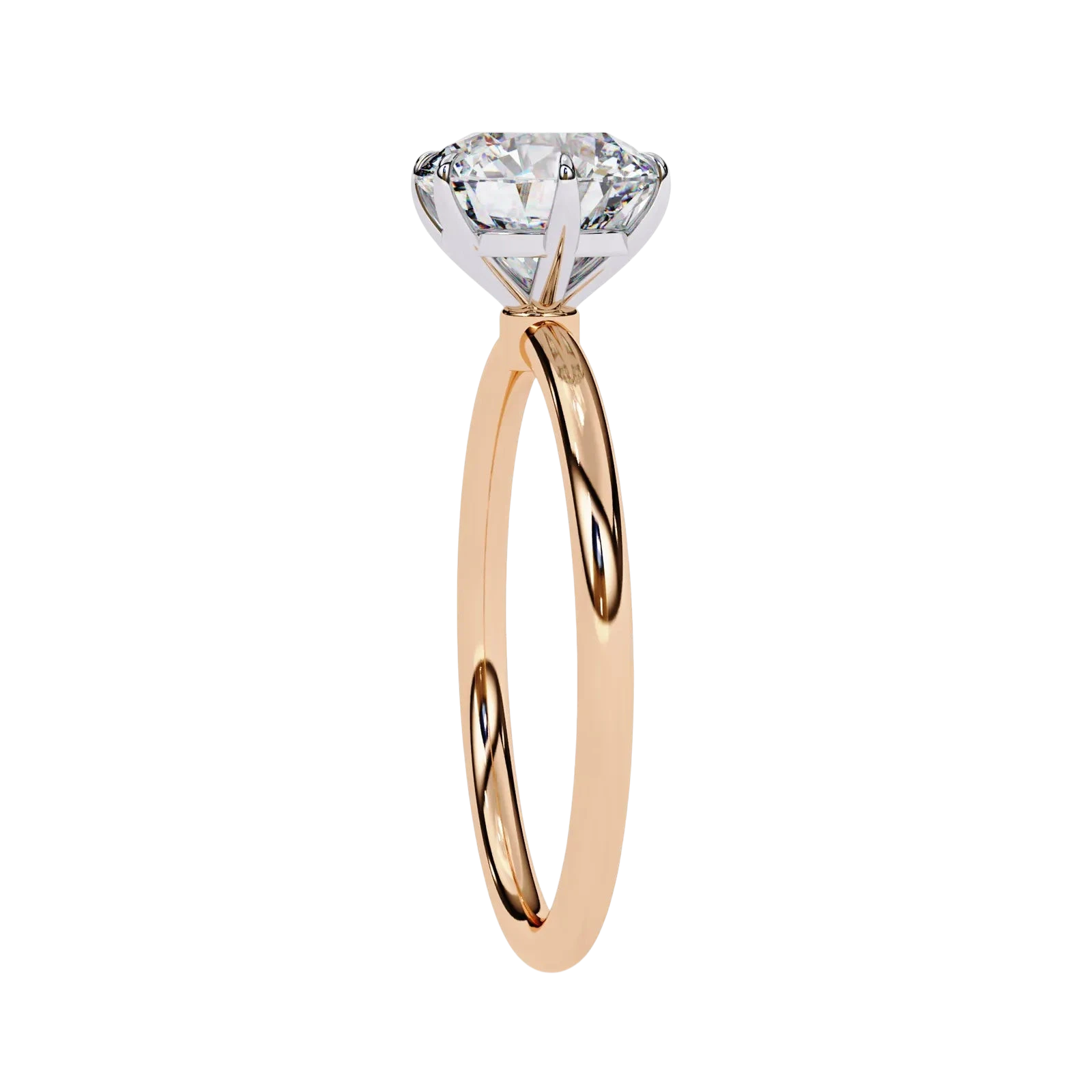 Helios Round Solitaire Lumière - round solitaire engagement ring, handcrafted in Byron Bay, Australia by Lucano