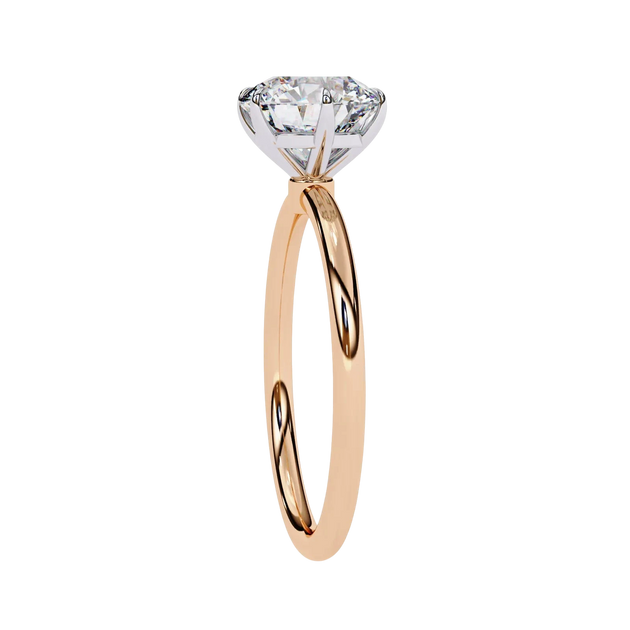 Helios Round Solitaire Lumière - round solitaire engagement ring, handcrafted in Byron Bay, Australia by Lucano
