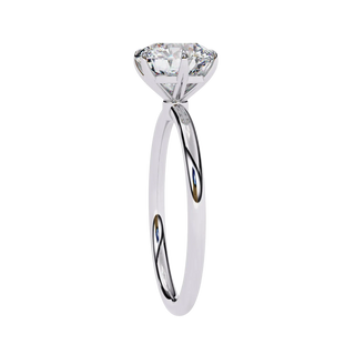Helios Round Solitaire Lumière - round solitaire engagement ring - three-quarter view - Lucano