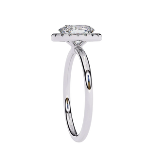 Halo Lumina Oval Solitaire - oval halo engagement ring - in 18ct yellow gold - Lucano
