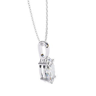 Lacrima Marquise Solitaire Pendant - marquise-cut diamond pendant - in 9ct rose gold - hand-made in Byron Bay Hinterland, Australia by Lucano Fine Jewellery