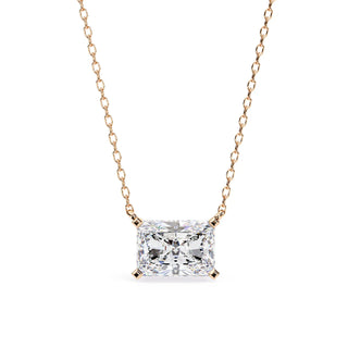 Imperia Radiant Pendant - radiant-cut diamond pendant - view 19 - hand-made in Byron Bay Hinterland, Australia by Lucano Fine Jewellery