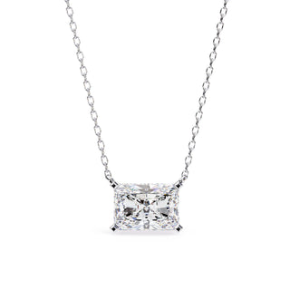 Imperia Radiant Pendant - radiant-cut diamond pendant - view 20 - hand-made in Byron Bay Hinterland, Australia by Lucano Fine Jewellery
