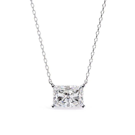 Imperia Radiant Pendant - radiant-cut diamond pendant - view 20 - hand-made in Byron Bay Hinterland, Australia by Lucano Fine Jewellery