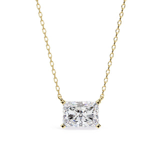 Imperia Radiant Pendant - radiant-cut diamond pendant - view 21 - hand-made in Byron Bay Hinterland, Australia by Lucano Fine Jewellery
