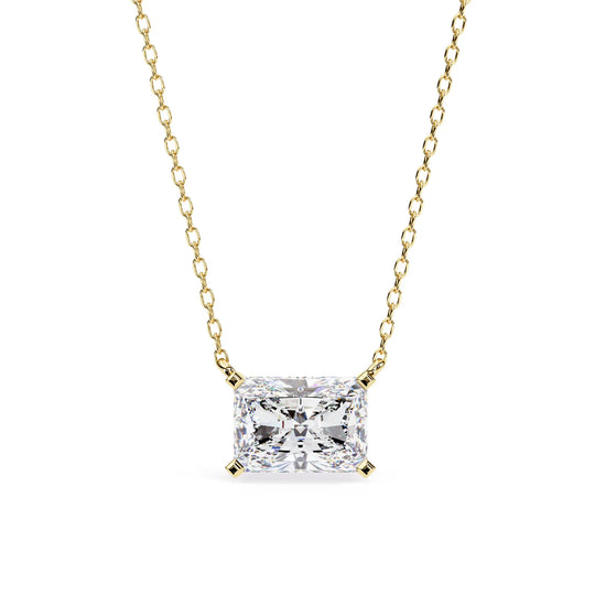 Imperia Radiant Pendant - radiant-cut diamond pendant - view 21 - hand-made in Byron Bay Hinterland, Australia by Lucano Fine Jewellery