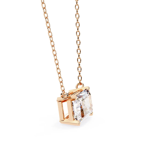 Imperia Radiant Pendant - radiant-cut diamond pendant - in 9ct yellow gold - hand-made in Byron Bay Hinterland, Australia by Lucano Fine Jewellery