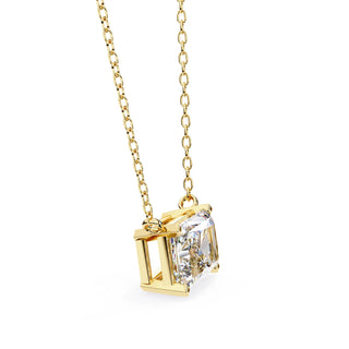 Imperia Radiant Pendant - radiant-cut diamond pendant - in 18ct yellow gold - hand-made in Byron Bay Hinterland, Australia by Lucano Fine Jewellery