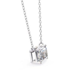 Imperia Radiant Pendant - radiant-cut diamond pendant - in 9ct white gold - hand-made in Byron Bay Hinterland, Australia by Lucano Fine Jewellery