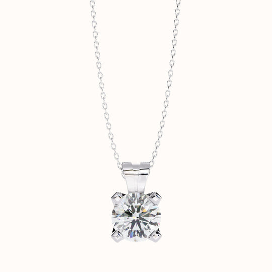 Aurea Solitaire Round Pendant