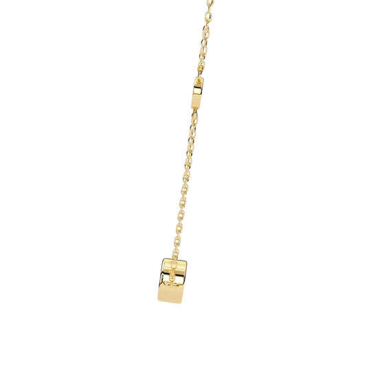 Stelle Trio Bezel Necklace - solid gold diamond pendant - platinum finish - hand-made in Byron Bay Hinterland, Australia by Lucano Fine Jewellery