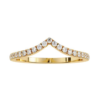 Diamond V Ring - diamond chevron wedding band, handcrafted in Northern Rivers, Australia by Lucano
