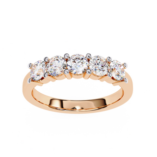 Veretta - Italian diamond eternity ring - side profile - Lucano