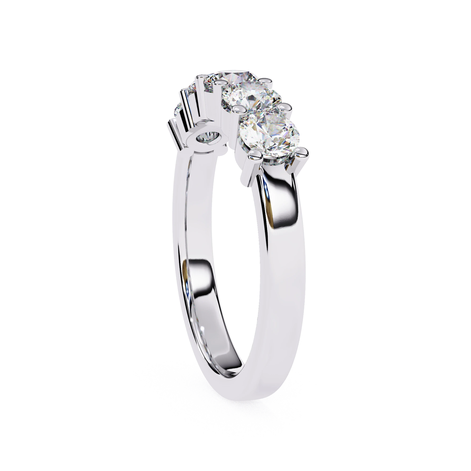 Veretta - Italian diamond eternity ring - detail close-up - Lucano