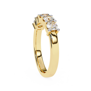 Veretta - Italian diamond eternity ring - top view - Lucano
