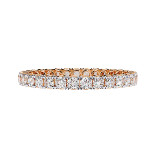 Giro Diamond Ring - full diamond eternity ring - side profile - Lucano