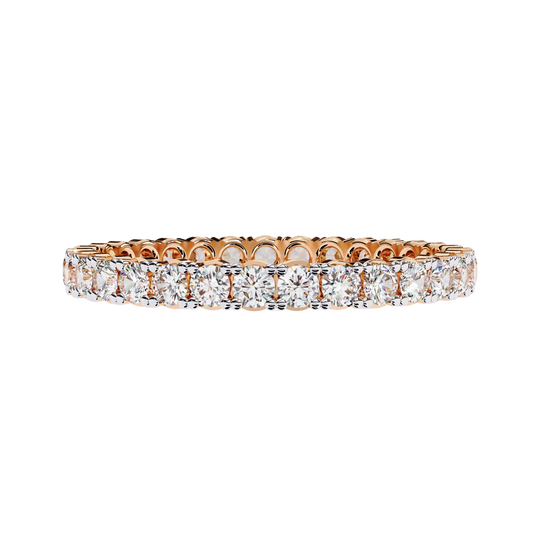Giro Diamond Ring - full diamond eternity ring - side profile - Lucano
