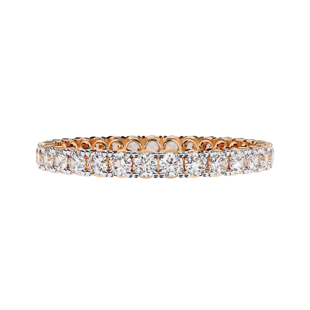Giro Diamond Ring - full diamond eternity ring - side profile - Lucano