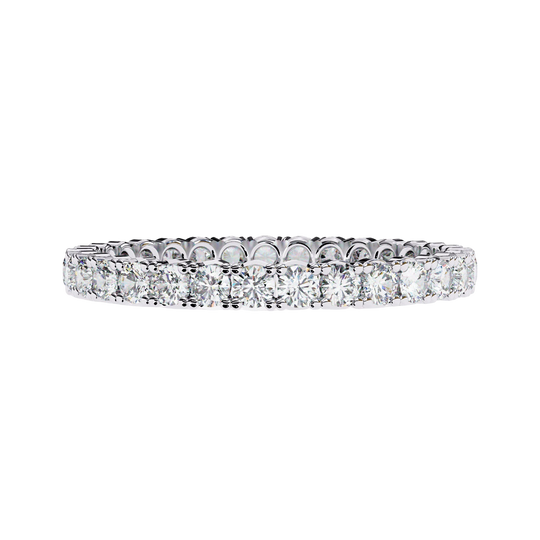 Giro Diamond Ring - full diamond eternity ring - three-quarter view - Lucano