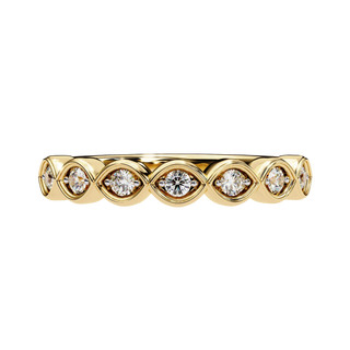 Bloom Ring - floral diamond wedding band, handcrafted in Northern Rivers, Australia by Lucano