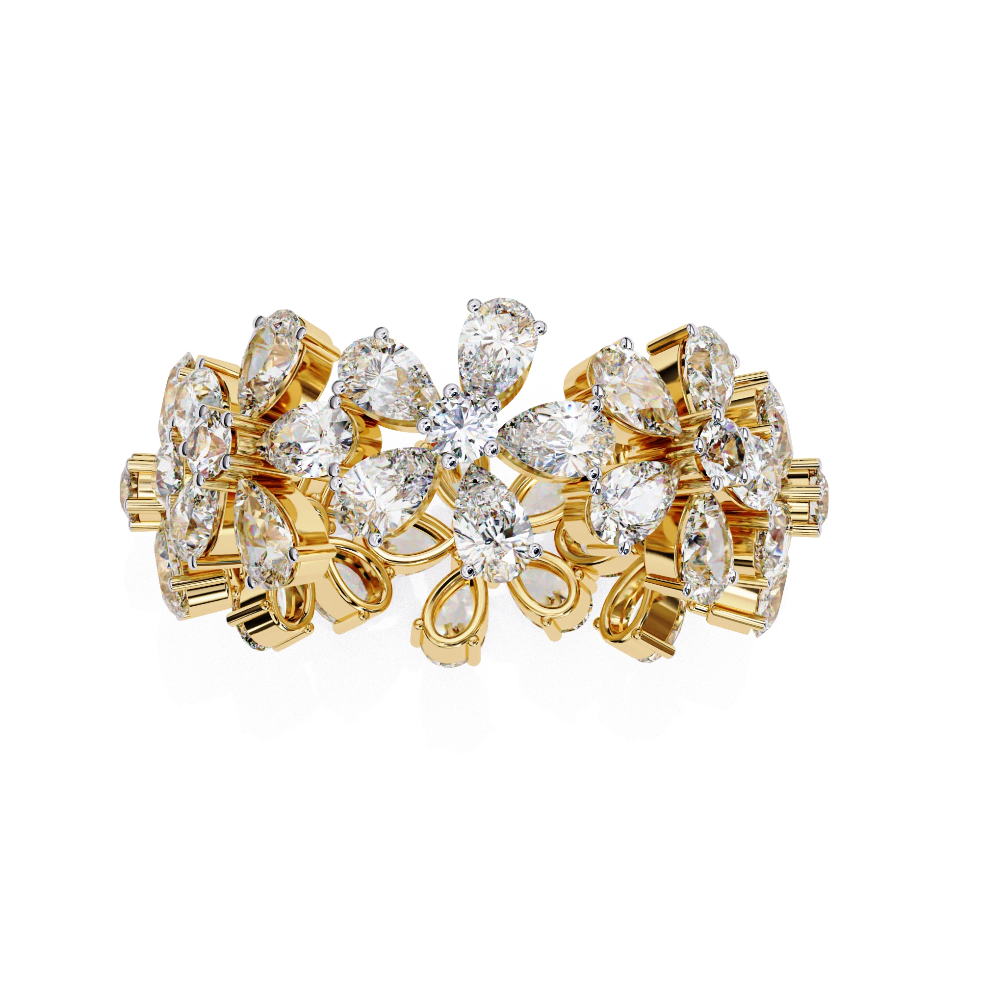 Petal Ring - 4ct diamond eternity ring, handcrafted in Northern Rivers, Australia by Lucano