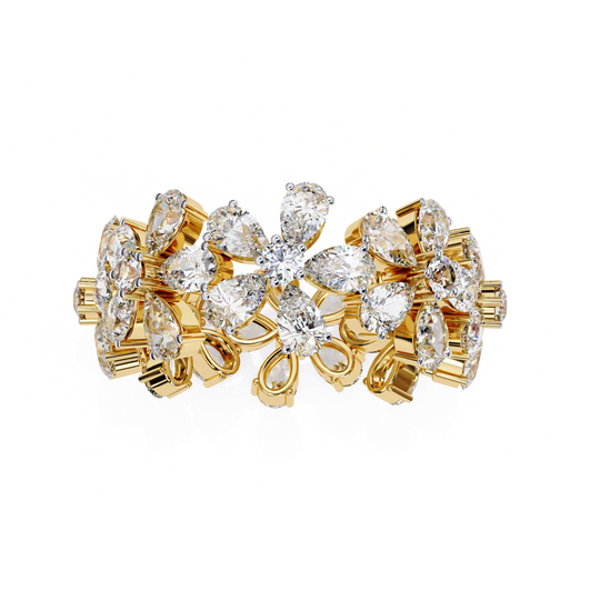 Petal Ring - 4ct diamond eternity ring, handcrafted in Byron Bay Hinterland, Australia by Lucano