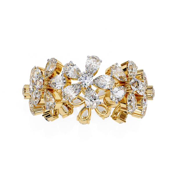 Petal Ring - 4ct diamond eternity ring, handcrafted in Byron Bay Hinterland, Australia by Lucano