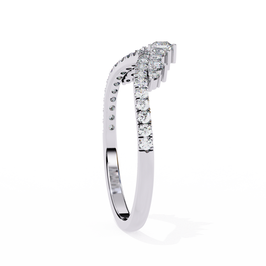 Tiara Ring - diamond eternity ring - detail close-up - Lucano