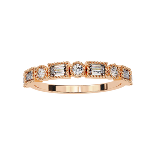 Brio Ring - diamond eternity ring - side profile - Lucano