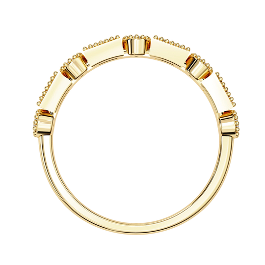 Brio Ring - diamond eternity ring - angled view - Lucano