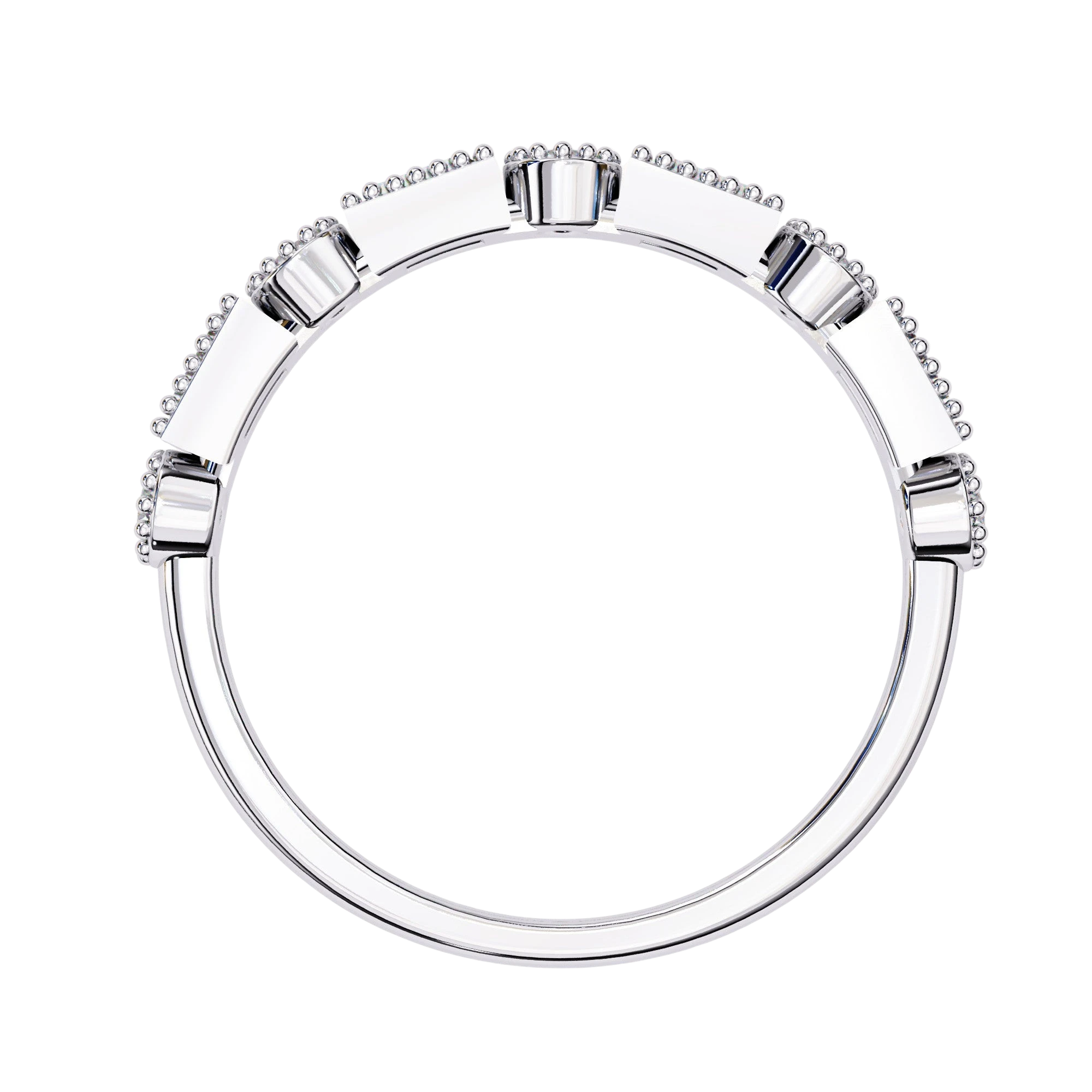 Brio Ring - diamond eternity ring - detail close-up - Lucano