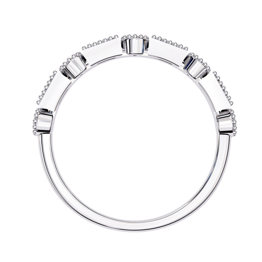 Brio Ring - diamond eternity ring - detail close-up - Lucano