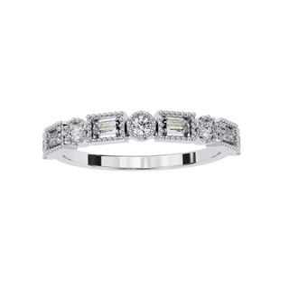 Brio Ring - diamond eternity ring - top view - Lucano
