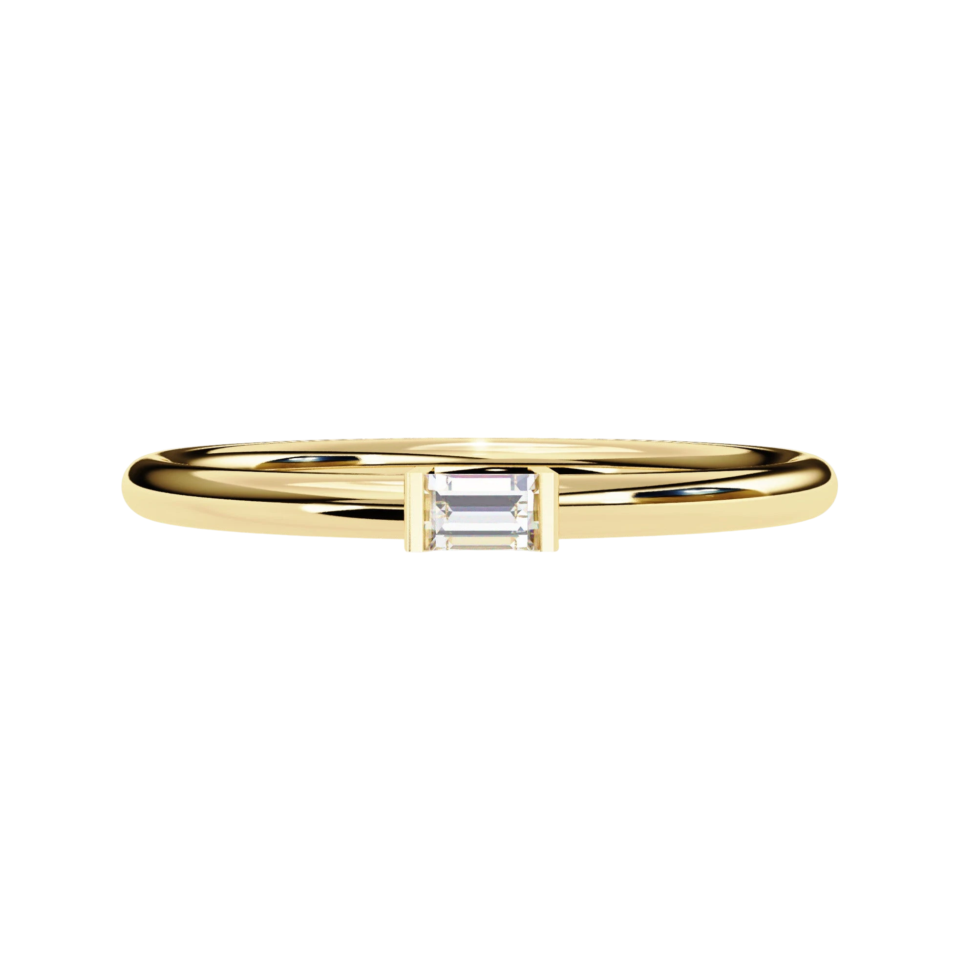 Baghetta Ring - baguette diamond promise ring, handcrafted in Northern Rivers, Australia by Lucano